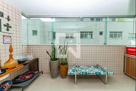 Varanda da Sala de apartamento à venda com 4 quartos, 140m² em Buritis, Belo Horizonte