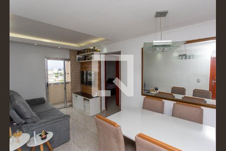 Sala de apartamento à venda com 2 quartos, 56m² em Campanário, Diadema