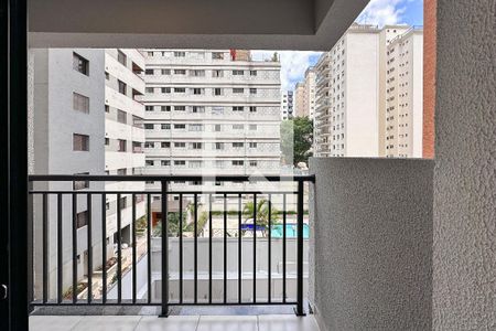 Studio para alugar com 26m², 1 quarto e sem vagaVaranda