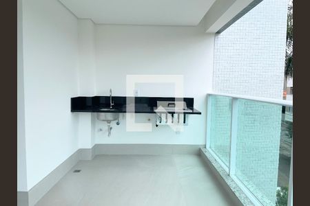 Varanda Gourmet de apartamento à venda com 4 quartos, 156m² em Castelo, Belo Horizonte