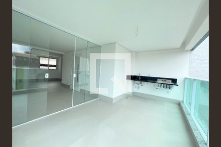 Varanda Gourmet de apartamento à venda com 4 quartos, 156m² em Castelo, Belo Horizonte