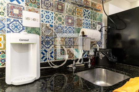 Studio à venda com 26m², 1 quarto e 1 vagaCozinha - Torneira