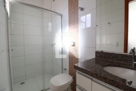 Banheiro da Suíte de apartamento para alugar com 2 quartos, 57m² em Alto Umuarama, Uberlândia