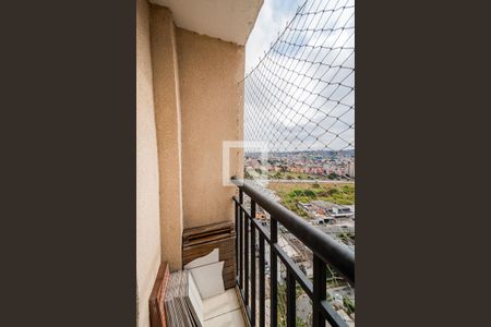 Varanda da Sala de apartamento à venda com 3 quartos, 70m² em Parque Erasmo Assunção, Santo André