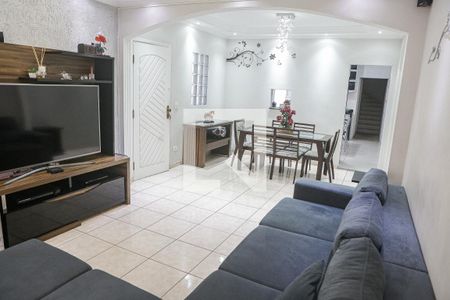 Sala  de casa à venda com 3 quartos, 127m² em Vila Bela Vista, Santo André