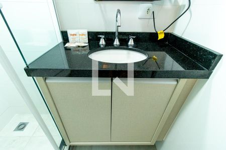 Studio para alugar com 19m², 1 quarto e sem vagaDetalhe do banheiro