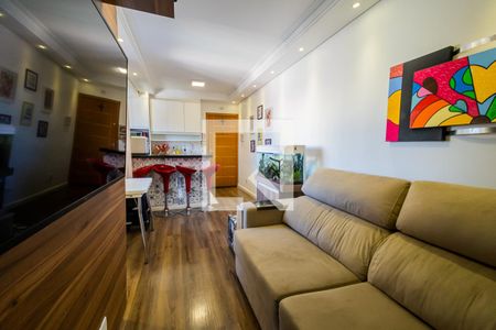 Sala de apartamento à venda com 2 quartos, 96m² em Vila Camilópolis, Santo André