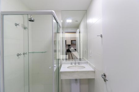 Banheiro de kitnet/studio à venda com 1 quarto, 24m² em Brooklin, São Paulo