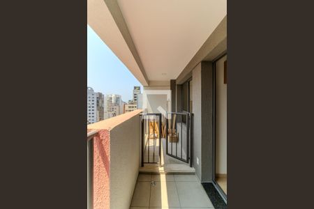 Varanda de apartamento à venda com 1 quarto, 32m² em Consolação, São Paulo