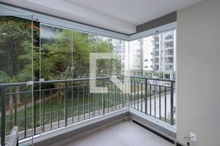 Varanda da Sala de apartamento à venda com 2 quartos, 66m² em Santo Amaro, São Paulo