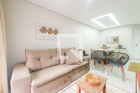 Sala  de apartamento para alugar com 3 quartos, 86m² em Balneario Cidade Atlantica, Guarujá