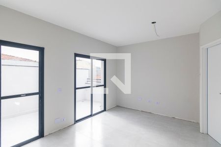 Sala de casa de condomínio à venda com 2 quartos, 100m² em Parque Industriario, Santo André