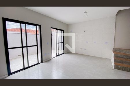 Sala - Sala de Jantar - Cozinha de casa de condomínio para alugar com 2 quartos, 100m² em Parque Industriario, Santo André