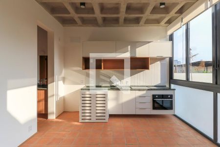 Sala/Cozinha de kitnet/studio para alugar com 1 quarto, 35m² em Brooklin Paulista, São Paulo
