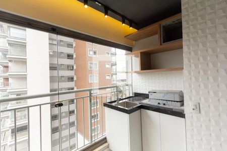 Varanda gourmet de apartamento à venda com 3 quartos, 77m² em Indianópolis, São Paulo