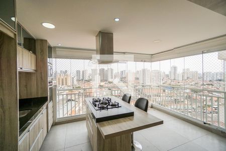 Varanda e cozinha de apartamento para alugar com 2 quartos, 102m² em Tatuapé, São Paulo