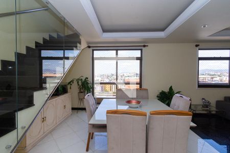 Sala de Estar e Jantar de apartamento à venda com 3 quartos, 340m² em Novo Riacho, Contagem