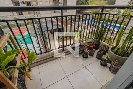 Varanda da Sala de apartamento para alugar com 2 quartos, 50m² em Vila Praia, São Paulo