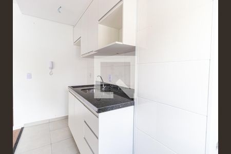 Cozinha de kitnet/studio para alugar com 1 quarto, 26m² em Quarta Parada, São Paulo