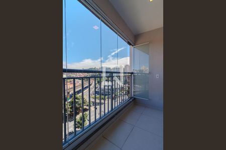 Varanda da Sala de apartamento à venda com 1 quarto, 38m² em Vila Andrade, São Paulo