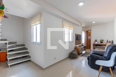 Sala de apartamento à venda com 2 quartos, 100m² em Vila Pires, Santo André