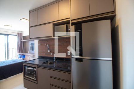 Cozinha - Studio de kitnet/studio à venda com 1 quarto, 26m² em Brooklin Paulista, São Paulo