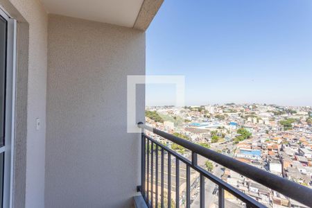 Varanda da sala de apartamento à venda com 2 quartos, 55m² em Conceição, Diadema