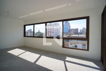 Sala de apartamento à venda com 3 quartos, 124m² em Petrópolis, Porto Alegre