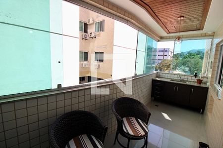 Varanda da Sala de apartamento à venda com 3 quartos, 80m² em Recreio dos Bandeirantes, Rio de Janeiro
