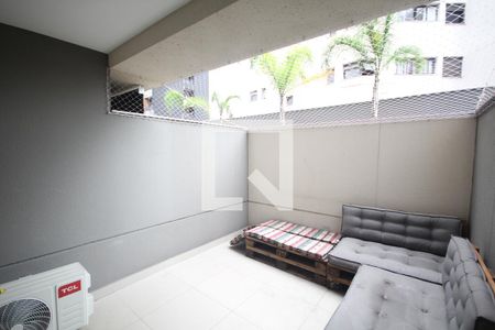 Varanda do Studio de kitnet/studio para alugar com 1 quarto, 34m² em Vila Mariana, São Paulo