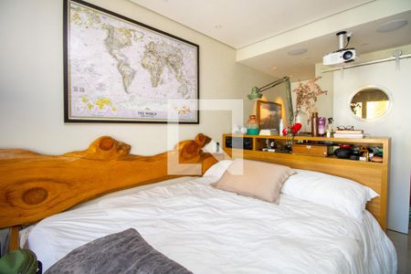 Quarto- cama de casal de kitnet/studio à venda com 1 quarto, 56m² em Indianópolis, São Paulo