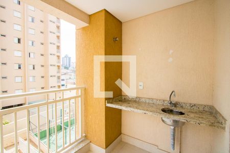 Varanda da sala de apartamento à venda com 2 quartos, 60m² em Vila Floresta, Santo André