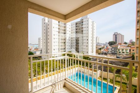 Varanda da sala de apartamento à venda com 2 quartos, 60m² em Vila Floresta, Santo André