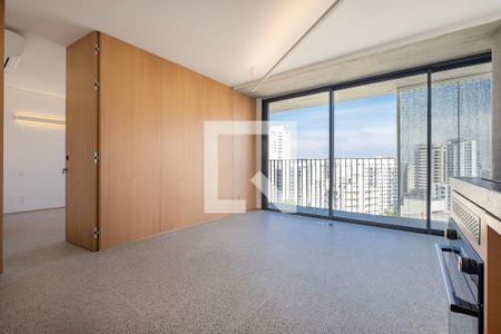 Sala/Cozinha de apartamento para alugar com 1 quarto, 63m² em Jardim das Bandeiras, São Paulo
