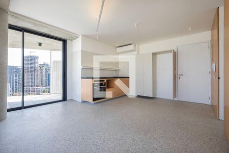Sala/Cozinha de apartamento para alugar com 1 quarto, 63m² em Jardim das Bandeiras, São Paulo