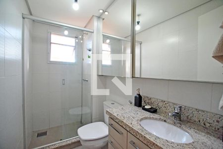 Banheiro da Suite de apartamento à venda com 3 quartos, 106m² em Tristeza, Porto Alegre