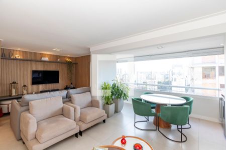 Sala de apartamento à venda com 3 quartos, 116m² em Brooklin Paulista, São Paulo