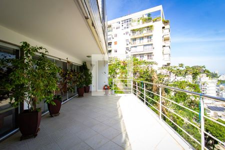 Varanda da sala  de apartamento para alugar com 4 quartos, 350m² em Lagoa, Rio de Janeiro