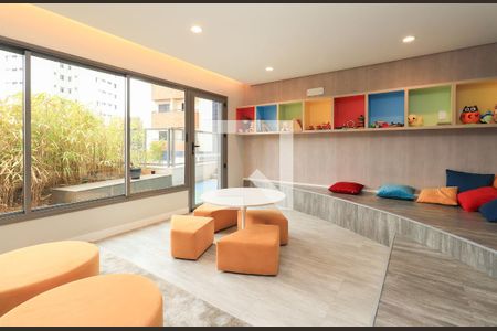 Studio para alugar com 25m², 1 quarto e sem vaga Studio para alugar com 25m², 1 quarto e sem vagaÁrea comum - Brinquedoteca