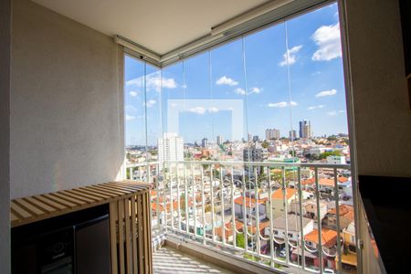 Varanda da sala de apartamento para alugar com 2 quartos, 73m² em Vila Helena, Santo André