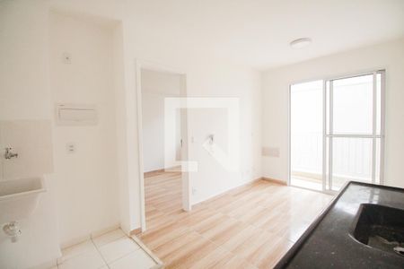 sala / cozinha de apartamento à venda com 1 quarto, 29m² em Parque Vitória, São Paulo