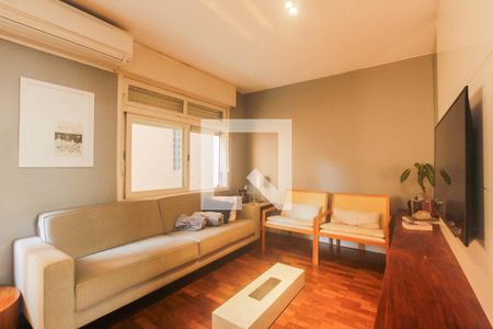 Sala de apartamento à venda com 3 quartos, 116m² em Petrópolis, Porto Alegre