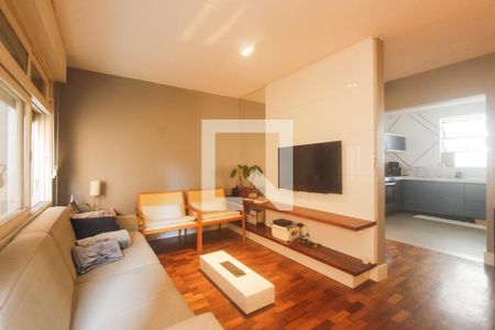 Sala de apartamento à venda com 3 quartos, 116m² em Petrópolis, Porto Alegre