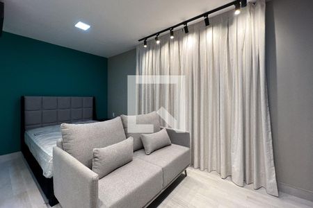 Studio para alugar com 28m², 1 quarto e sem vagaCortinas