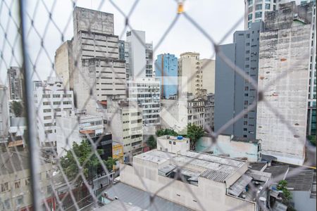 Vista da varanda de kitnet/studio à venda com 1 quarto, 28m² em Liberdade , São Paulo