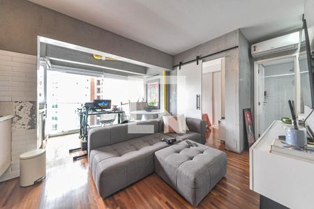 Sala de apartamento à venda com 1 quarto, 38m² em Cidade Monções, São Paulo