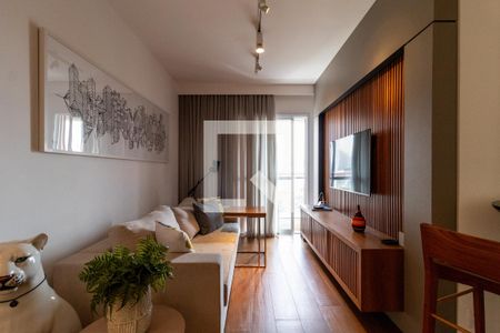 Sala de TV de apartamento à venda com 2 quartos, 130m² em Vila Anastácio, São Paulo