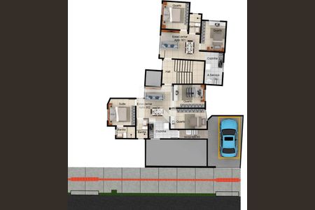 Apartamento à venda com 3 quartos, 77m² em Xangri-la, Contagem