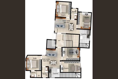 Apartamento à venda com 3 quartos, 117m² em Xangri-la, Contagem
