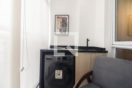 Varanda e Área de Serviço  de kitnet/studio para alugar com 1 quarto, 35m² em Cidade Mãe do Céu, São Paulo